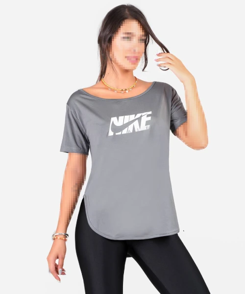 تیشرت ورزشی زنانه نوار دوزی نایک