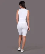 ست ورزشی زنانه بایکر جیب موبایلی و کراپ نایک