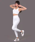 ست اسپرت زنانه لگ و نیم تنه مدل خشتی نایک